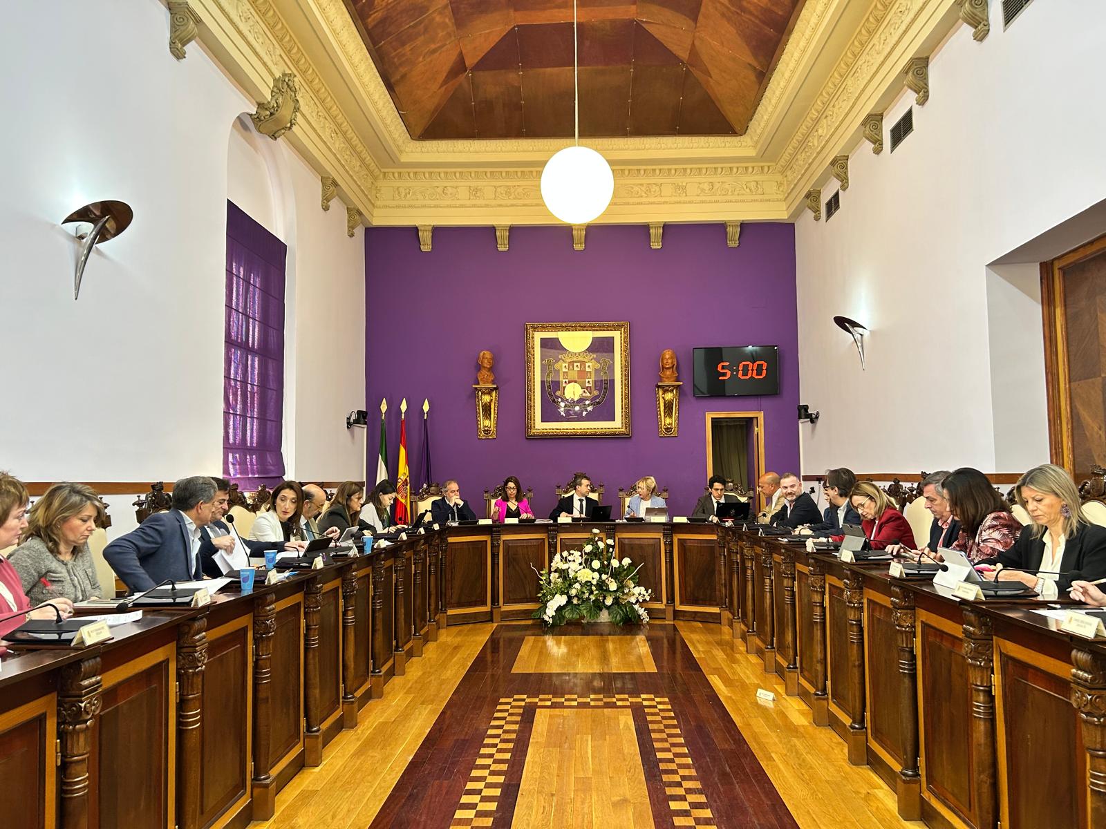 Pleno del Ayuntamiento de Jaén de este jueves, 26 de marzo.