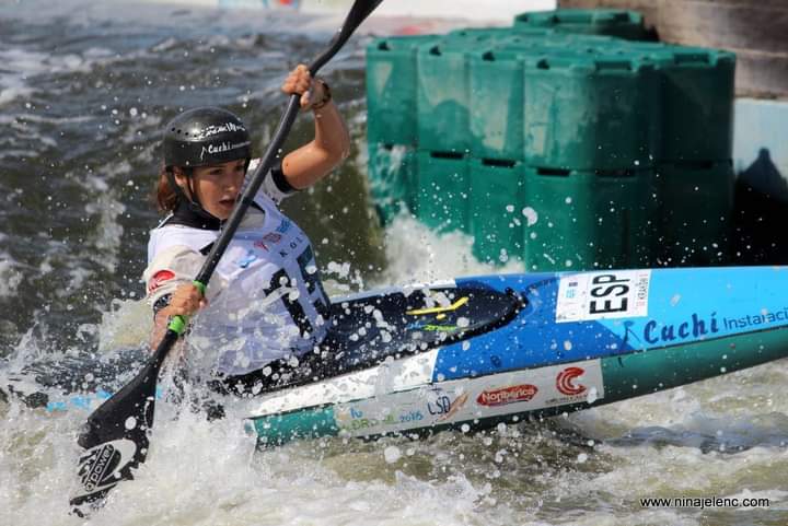 Julia Cuchí durante la competición