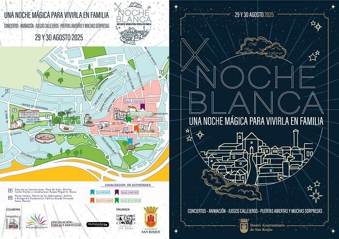 Cartel de la Noche Blanca en San Roque