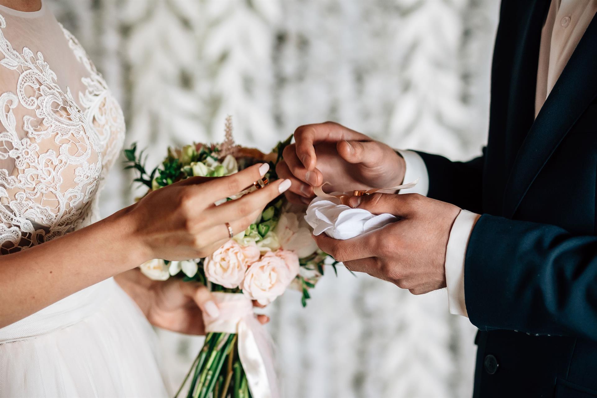 Imagen de archivo de una boda