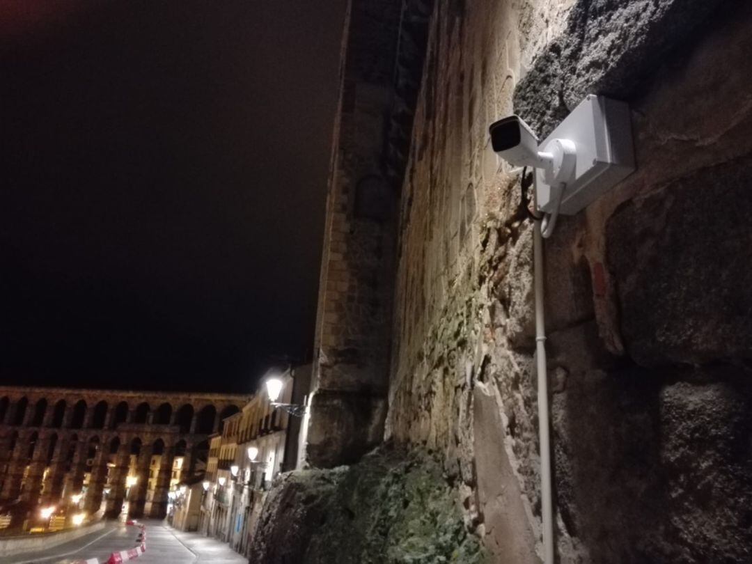 Cámara de vigilancia instalada en la calle de San Juan