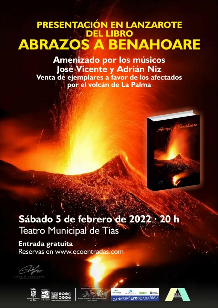 Cartel de la presentación del libro.