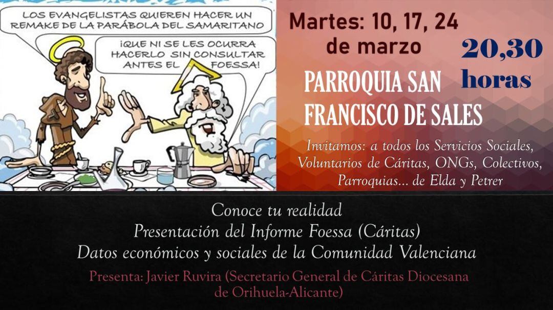 Presentación del informe Foessa en la Parroquia de San Francisco de Sales en Elda 