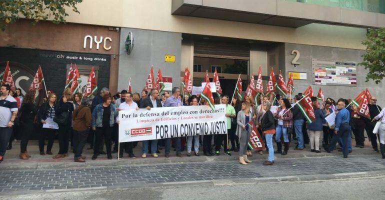 Una de las protestas de los sindicatos durante el anterior periodo de movilizaciones.