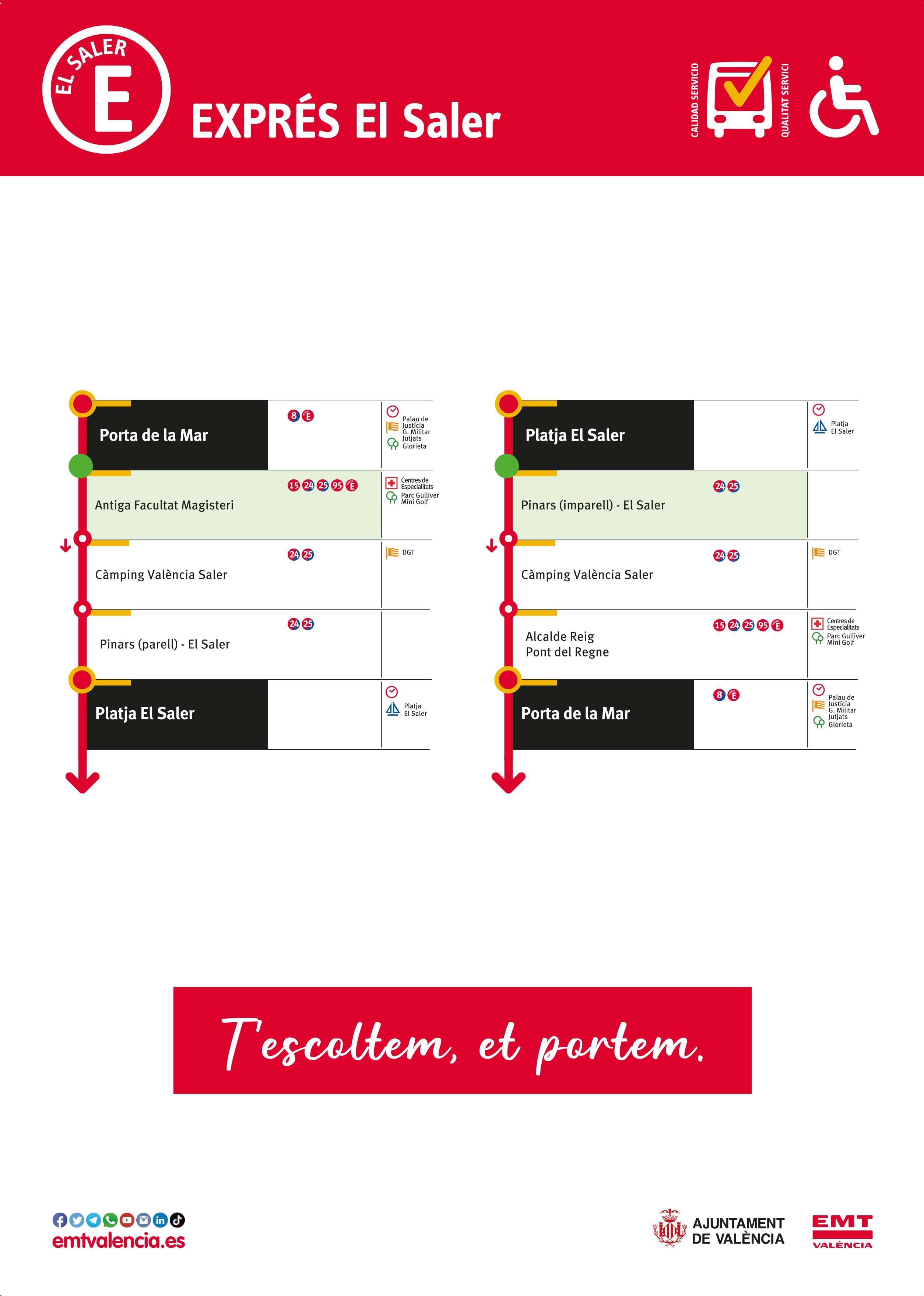 Línea EXPRES - ElSaler (València)