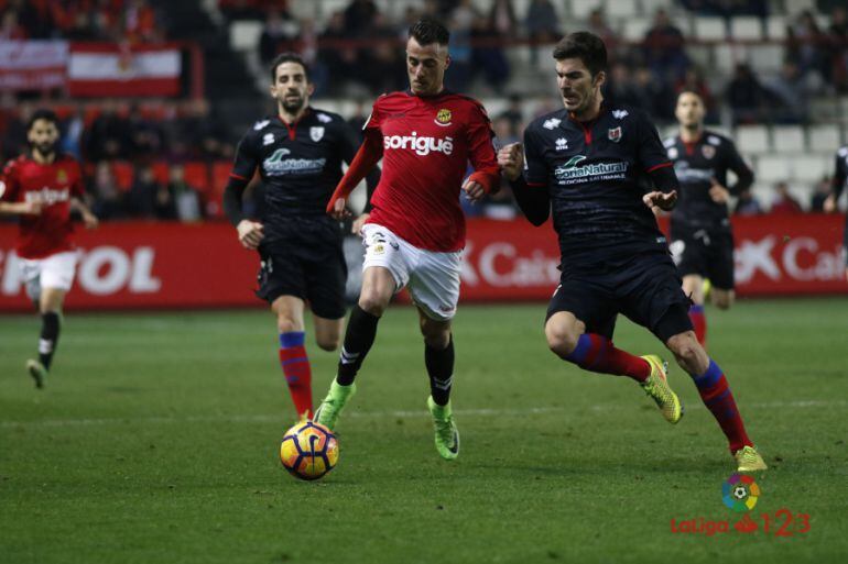 Carlos Gutiérrez, en el partido del Nou Estadi de la pasada temporada.