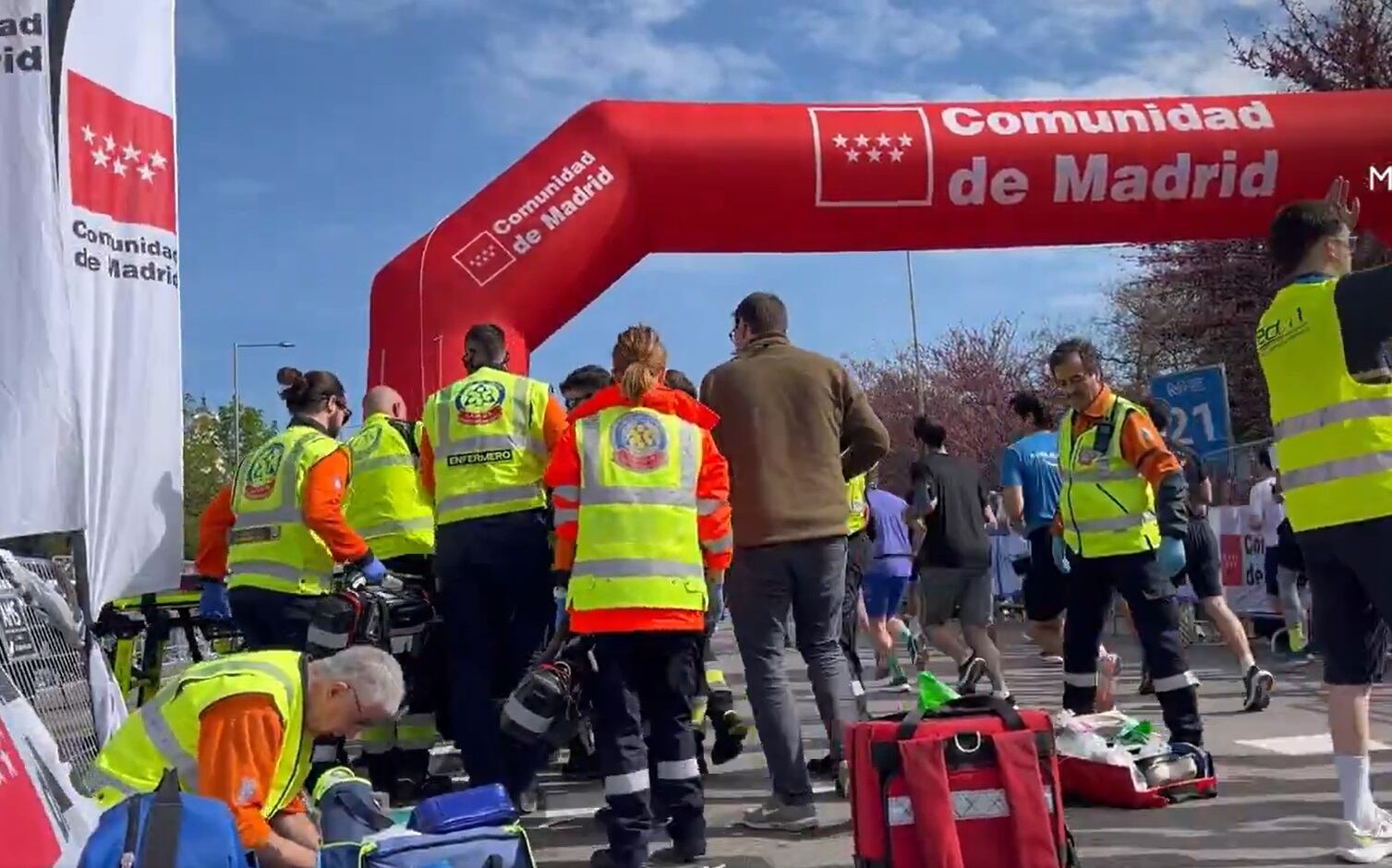 Fallece un corredor en la media maraton de madrid