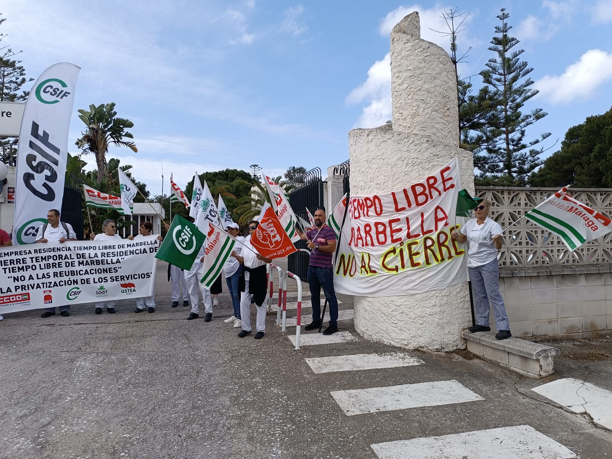 Protesta de trabajadores