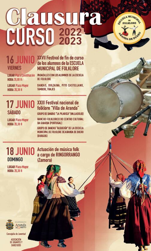 Cartel del festival de fin de curso