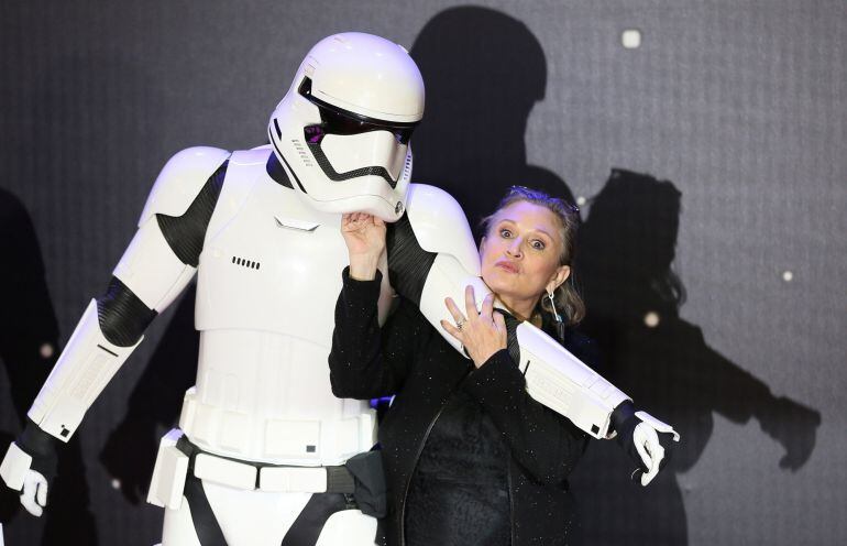 La actriz estadounidense Carrie Fisher 