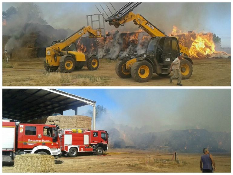 Incendio en naves de Agropal