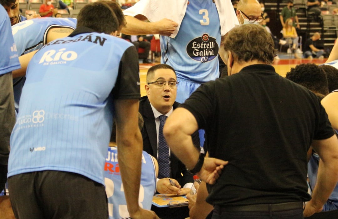 Diego Epifanio durante un partido de LEB Oro con el Río Breogán.