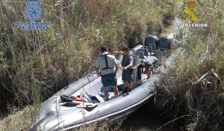 Operación contra el narcotráfico en el río Guadalquivir