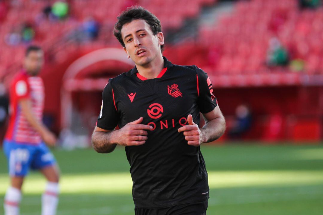 Oyarzabal durante el partido contra el Granada