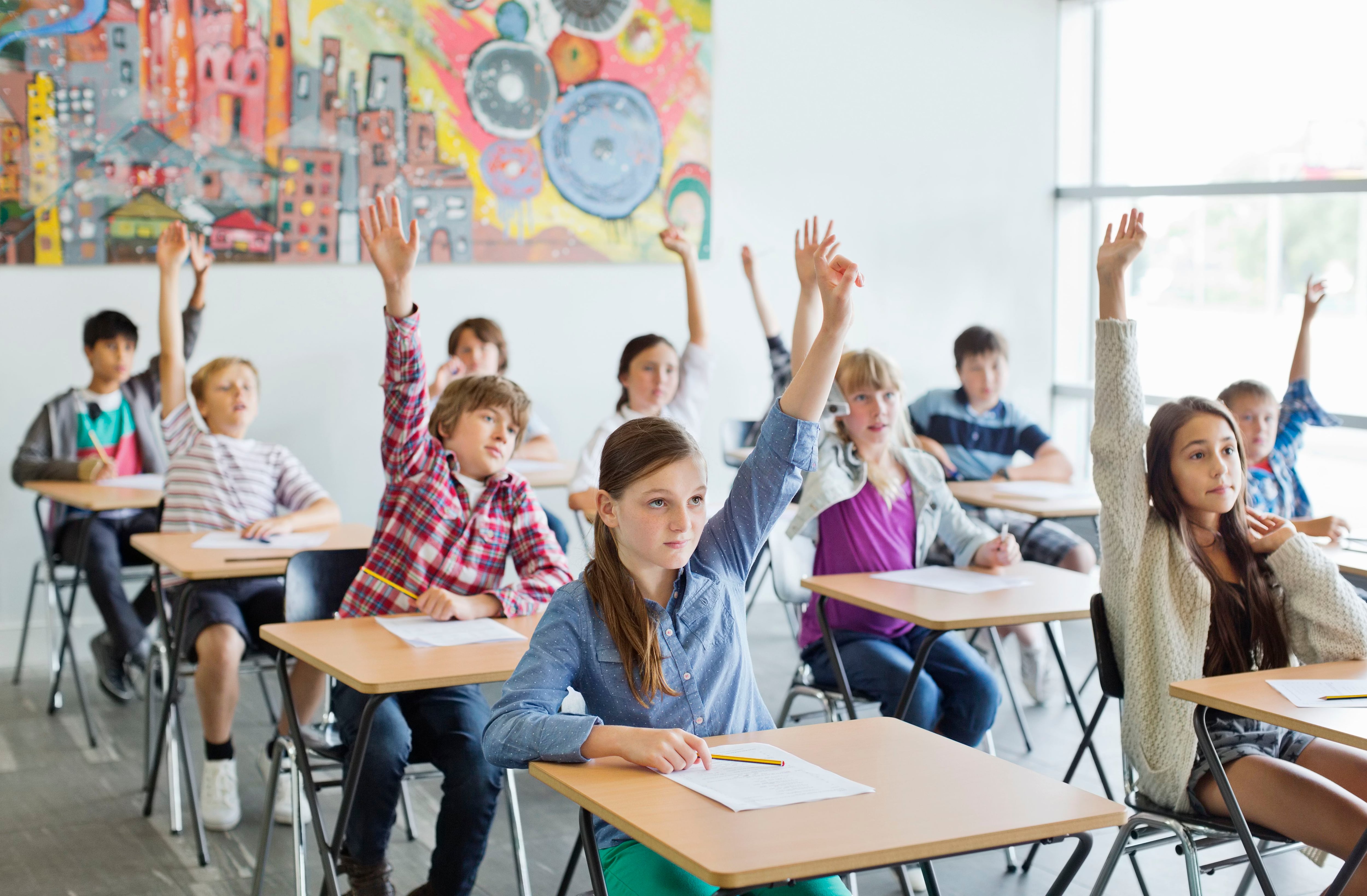 Niños en clase