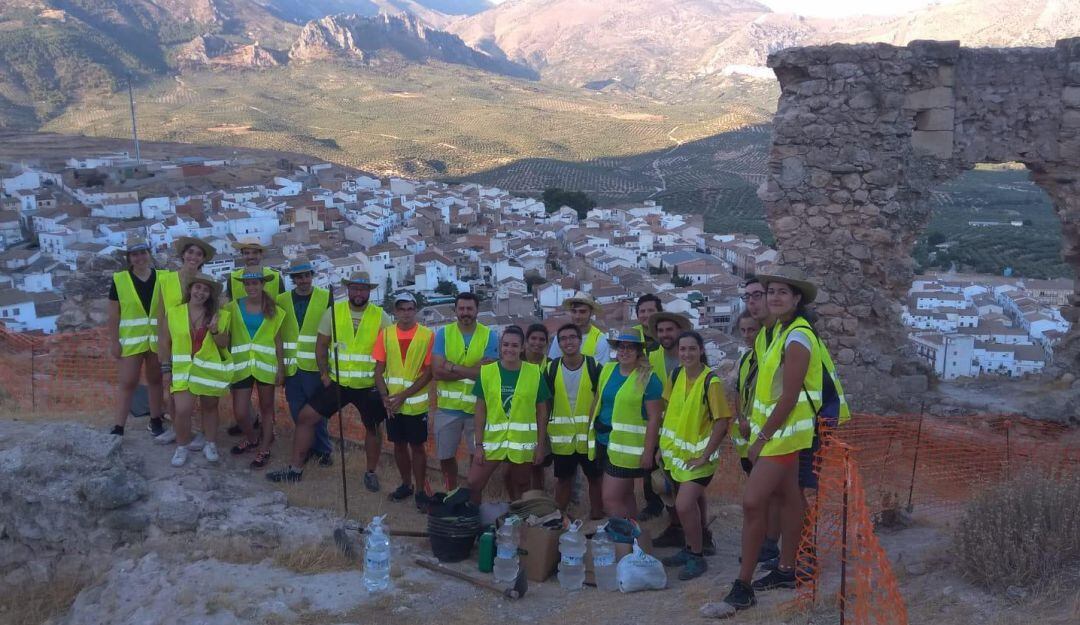 Participantes en el Campo de Voluntariado en Bedmar.