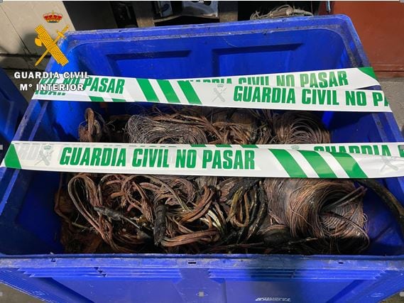 Robo de cableado de cobre en Tudela de Duero, en Valladolid