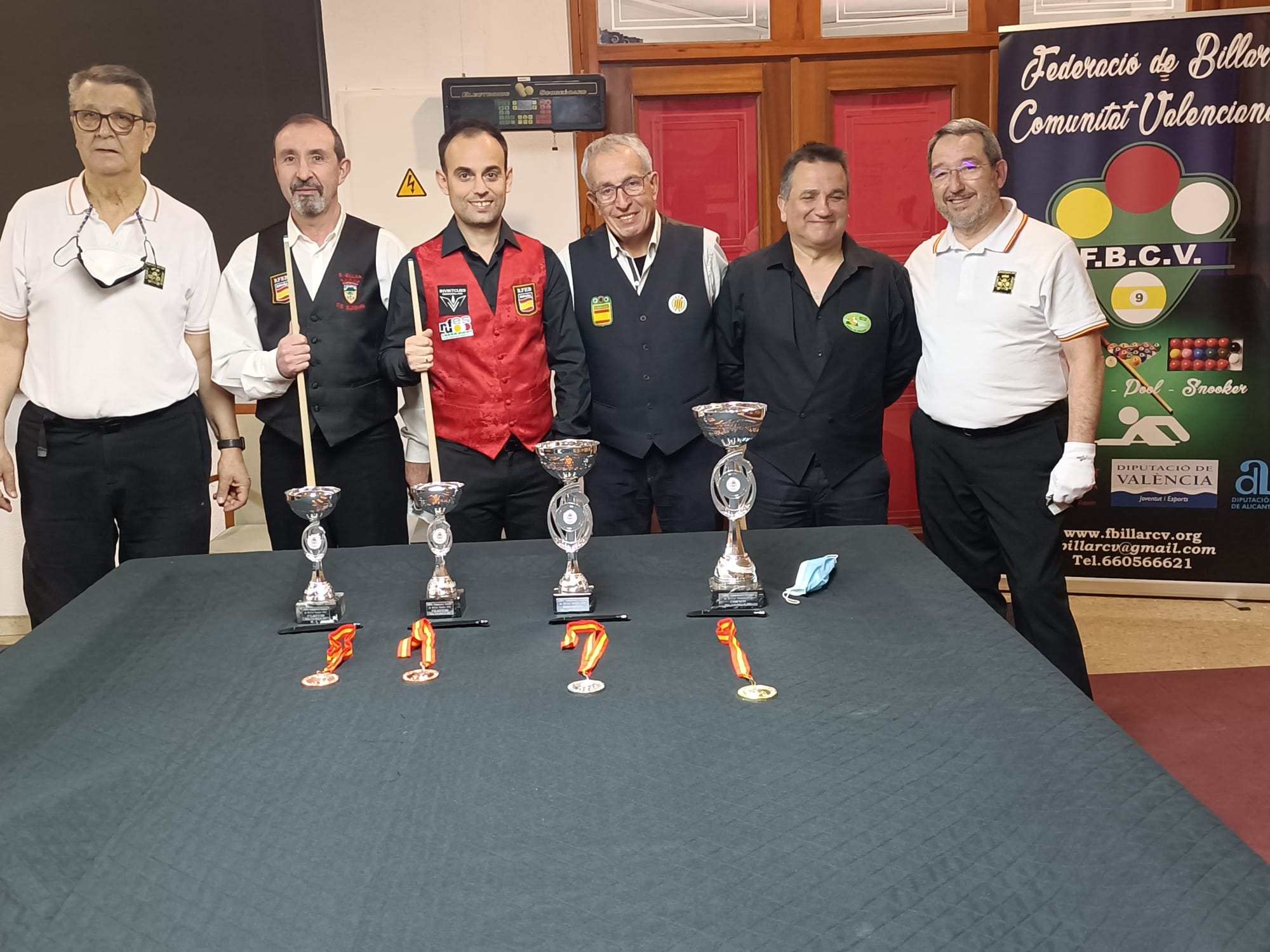 Medallista del Campeonato de España de billar al cuadro 47/2