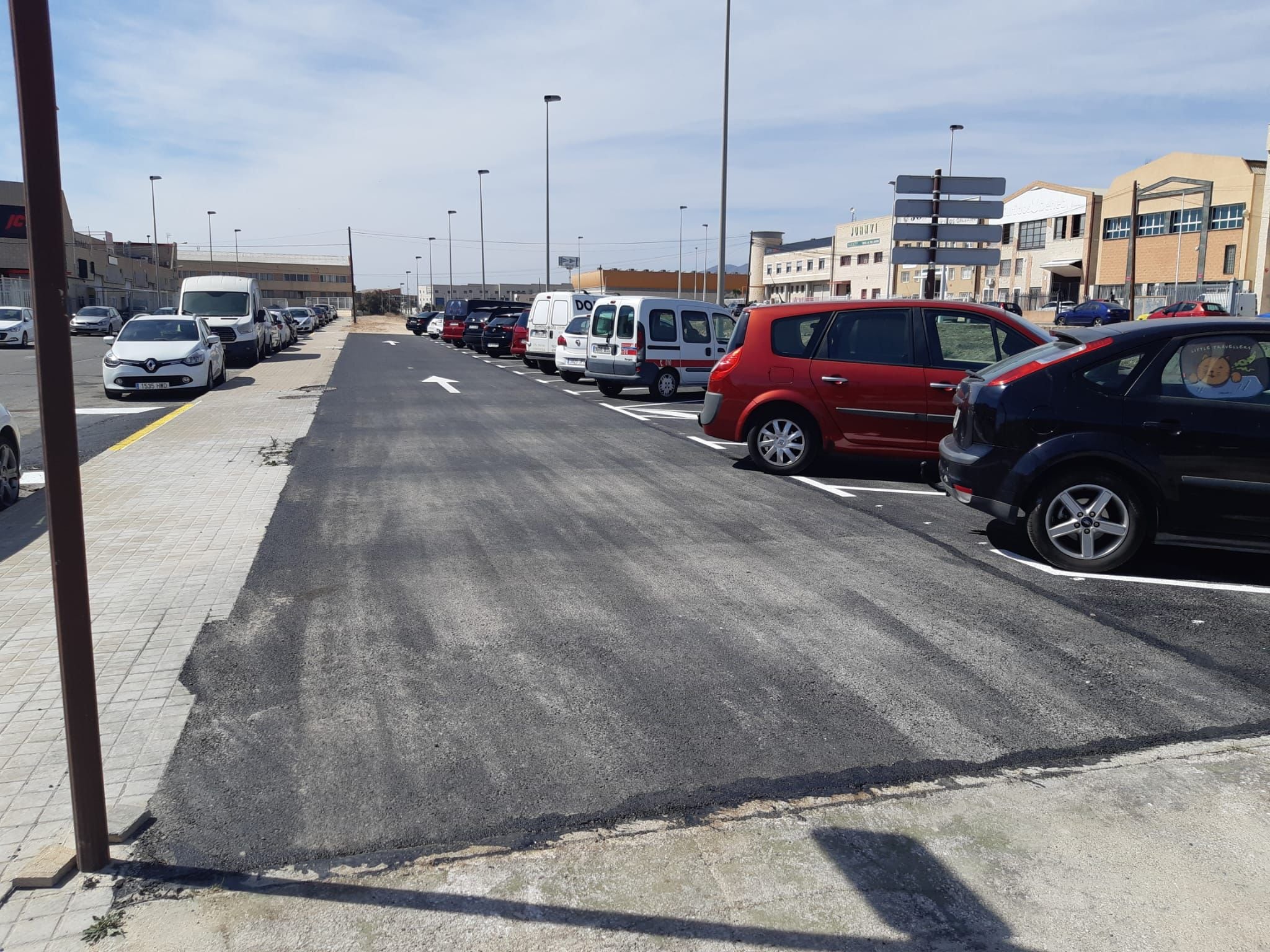 Nuevas plazas de aparcamiento en Polígono de Carrús, Elche