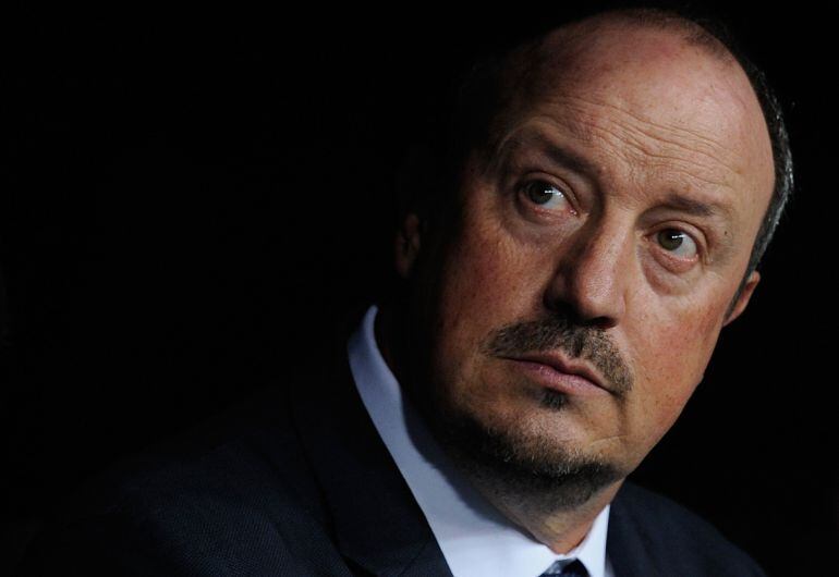 Rafa Benítez, en el banquillo del Bernabéu