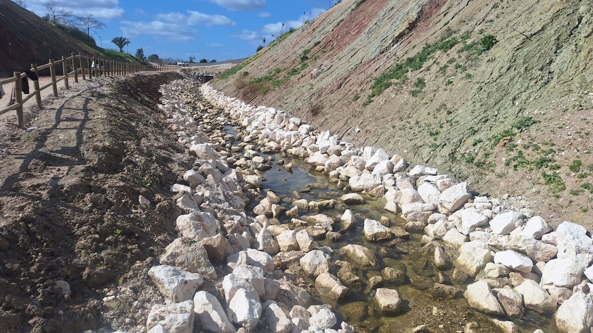Finalizan las obras en el encauzamiento del arroyo El Cuerno