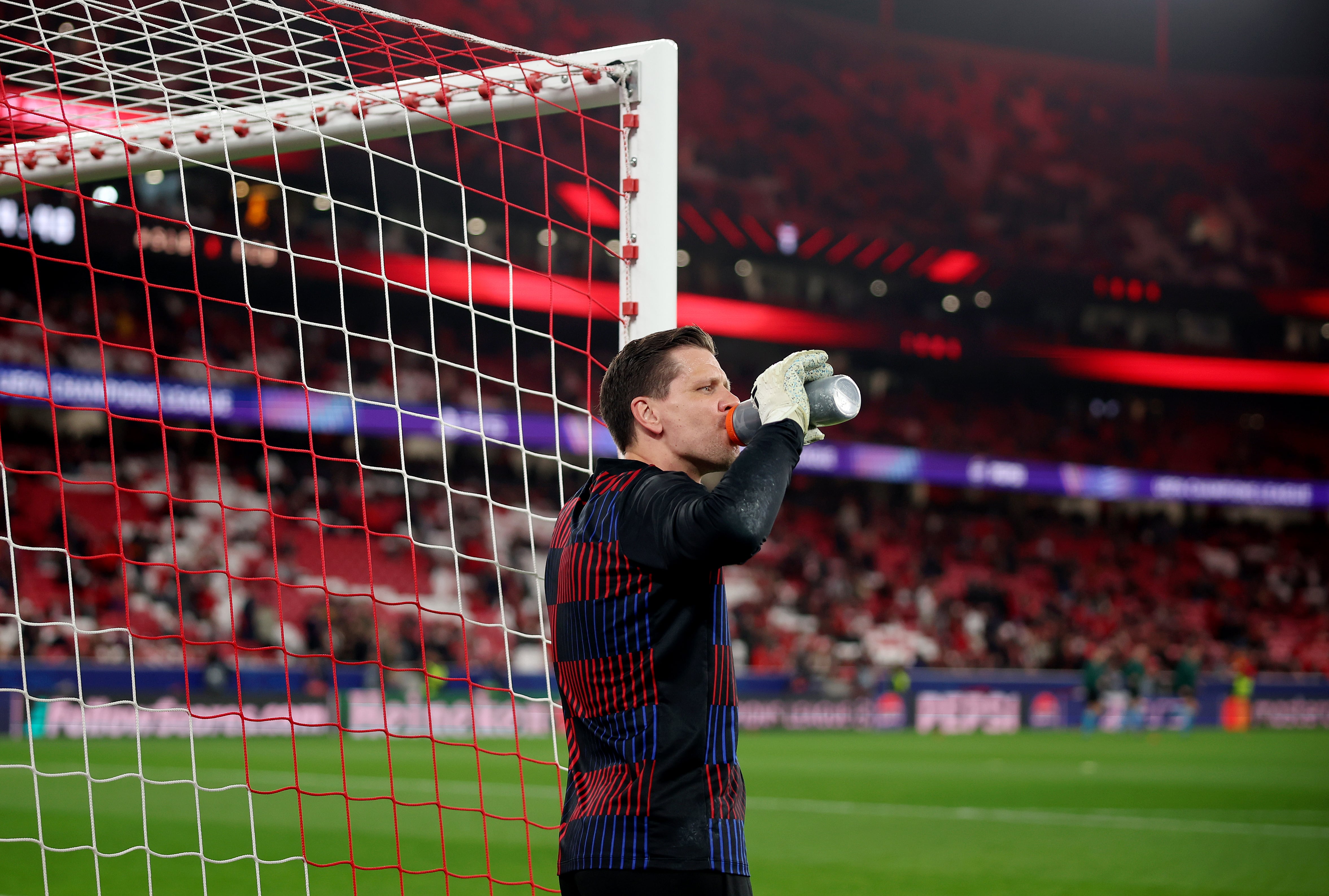 Wojciech Szczesny, en la previa del partido de Champions entre Benfica y FC Barcelona