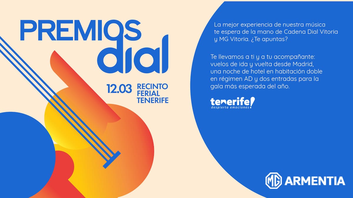Cadena Dial Vitoria te lleva a Los Premios Dial Tenerife 2026