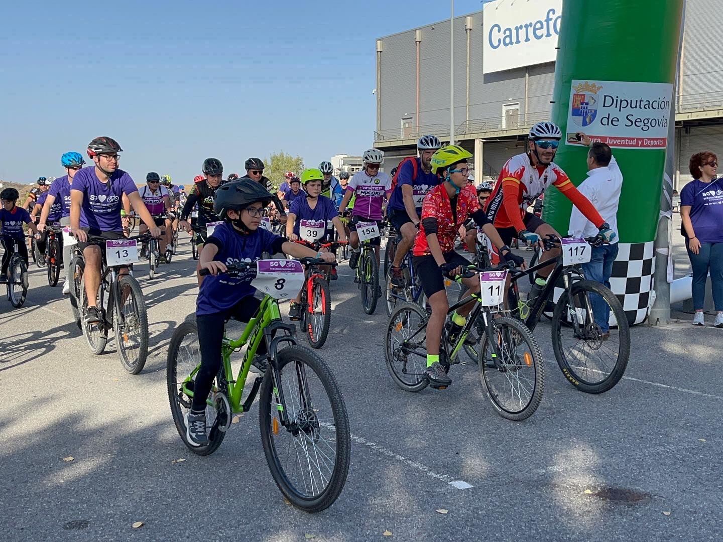 Algunos participantes del Día de la Bicicleta 2022