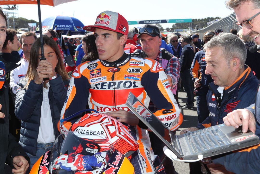 Marc Márquez tras el Gran Premio de Australia