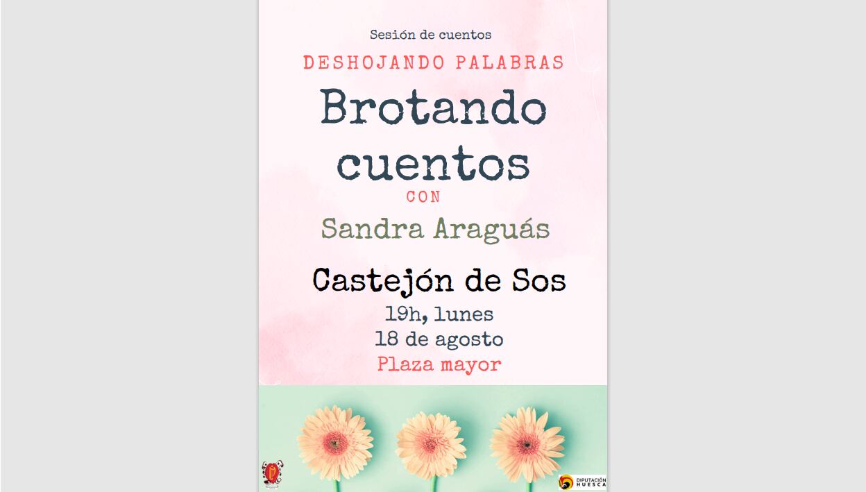 &quot;Deshojando palabras, brotando cuentos&quot;, Sandra Araguás.