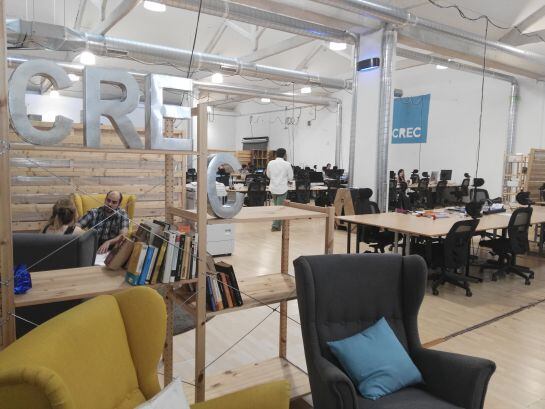 Imatge de l&#039;espai de coworking CREC, al barri del Poble-Sec de Barcelona.