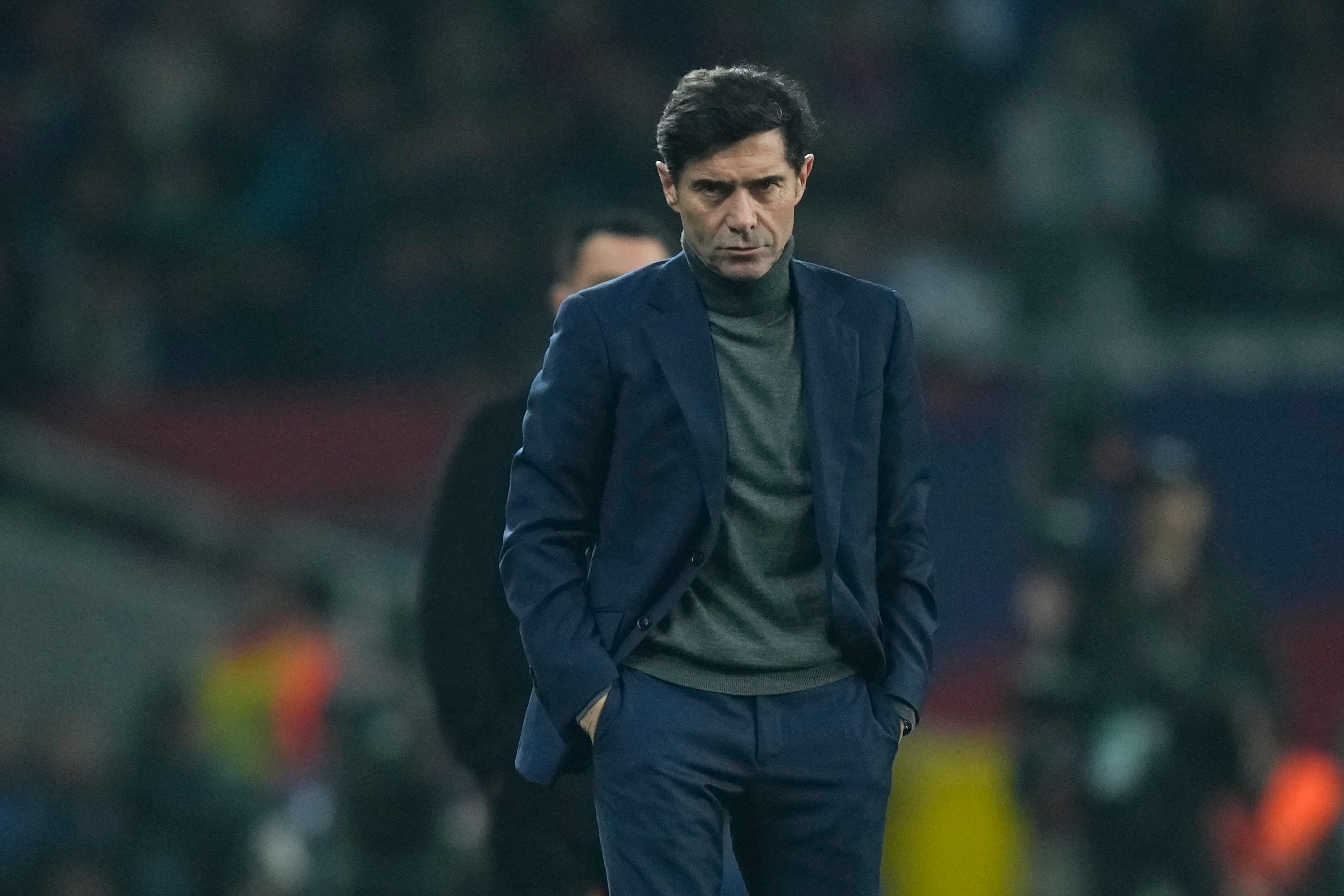 Marcelino García Toral, técnico del Villarreal, durante la victoria ante el FC Barcelona.  (Photo by Jose Breton/Pics Action/NurPhoto via Getty Images)