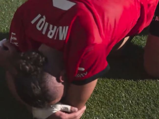 Vedat Muriqi, emocionado tras el gol al Real Madrid