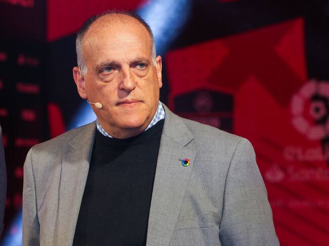 Javier Tebas, presidente de LaLiga, en un evento promocional de LaLiga.