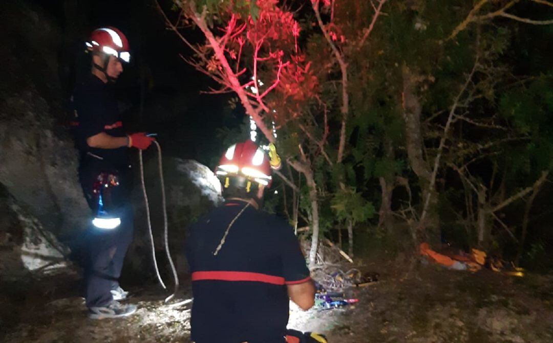 El rescate duró varias horas