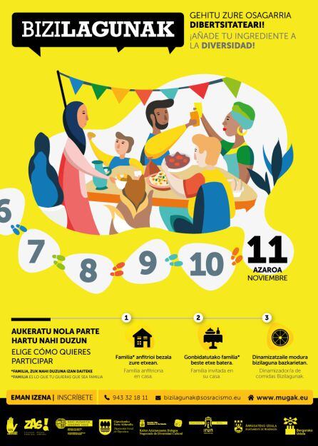Imagen del cartel de la iniciativa Bizilagunak 2018