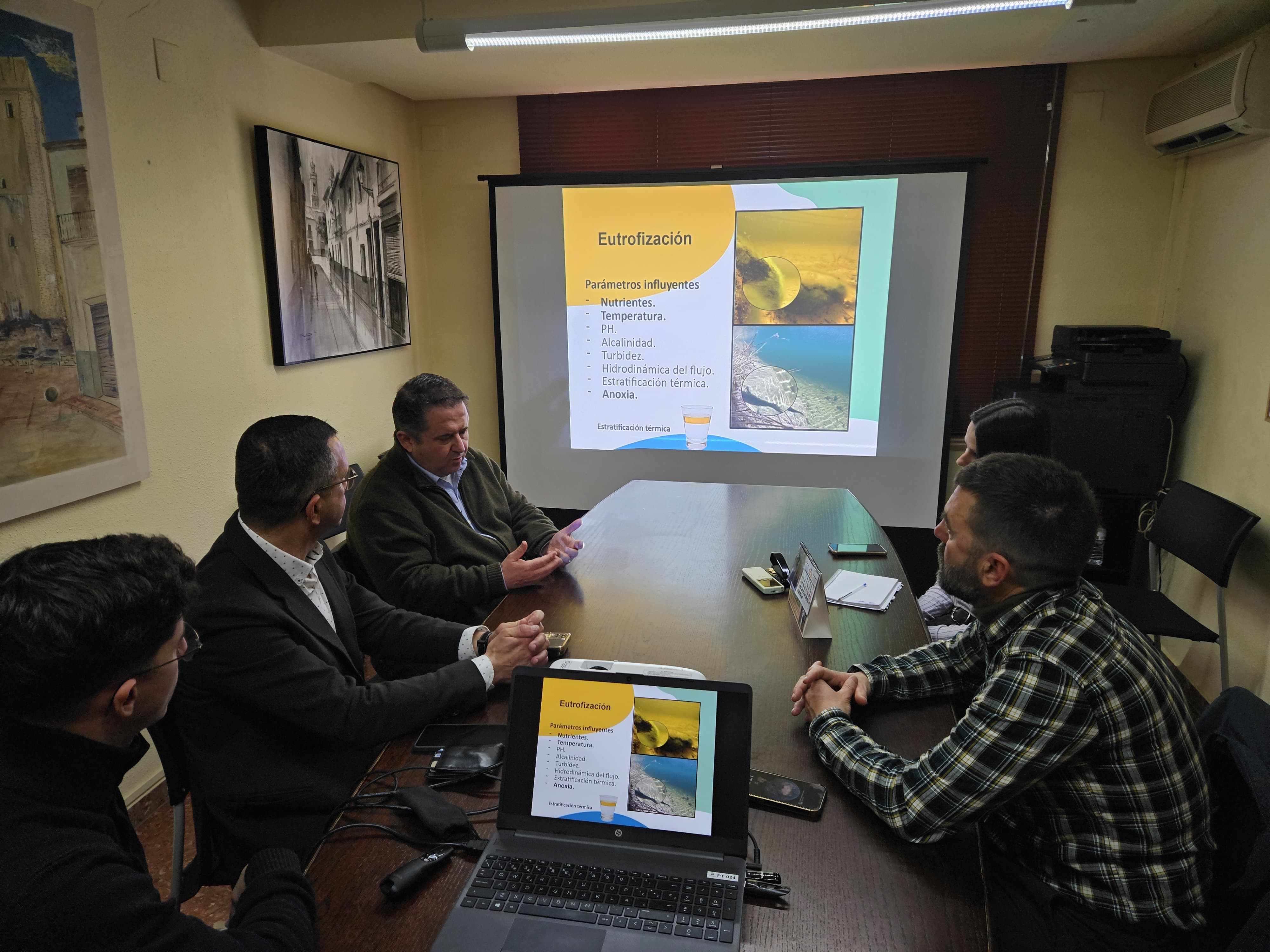 Reunión de trabajo sobre el Gorg de l'Omet en Canals