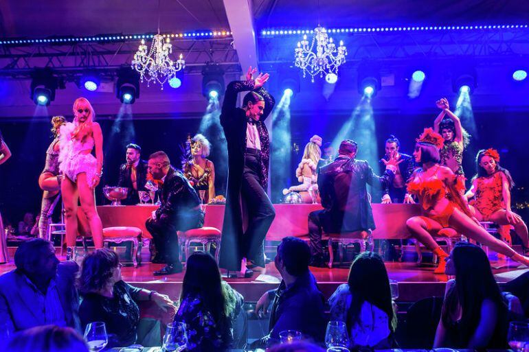 Un momento durante la gala benéfica