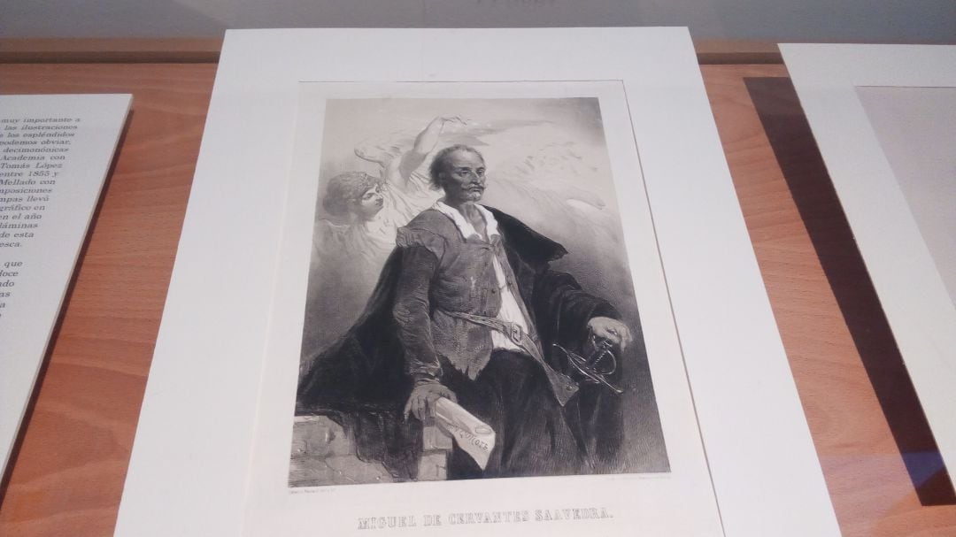 Imagen de Miguel de Cervantes que es &quot;obra destacada&quot; en el Museo de las Ferias