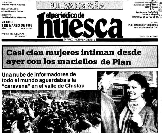 Portada del 8 de marzo de 1985