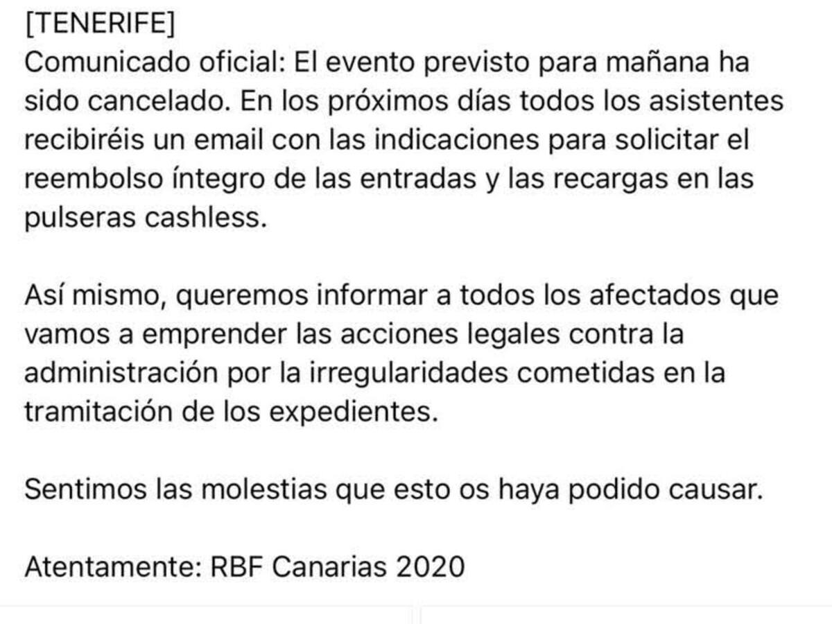La promotora suspende el Reggaeton Beach Festival a pocas horas de su inicio