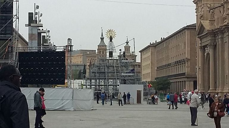 Vista de la plaza del Pilar