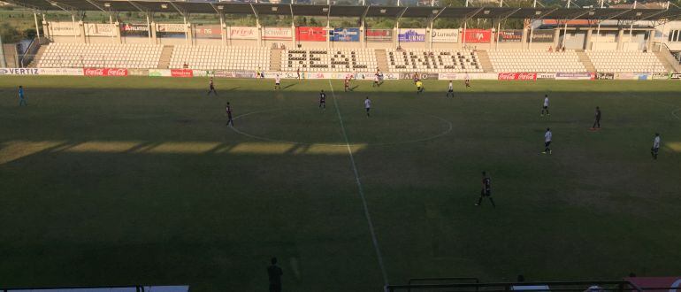 Imagen del amistoso entre el Eibar y el Real Unión en el Stadium Gal