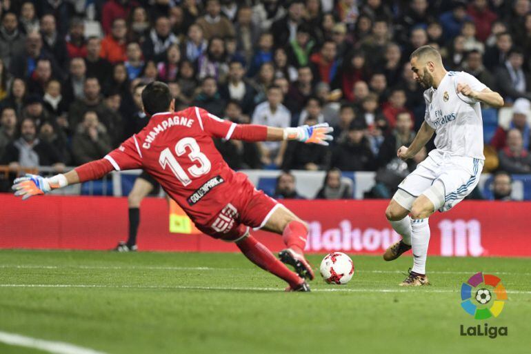 Champagne en el partido de Copa frente al Real Madrid