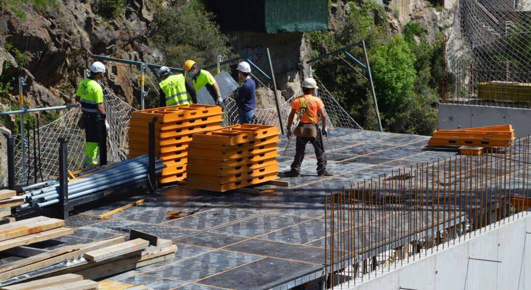 Una obra d'Andorra la Vella.