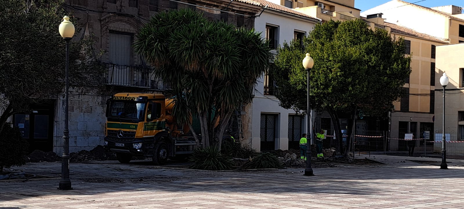 Obras en la Plaza de Las Malvas