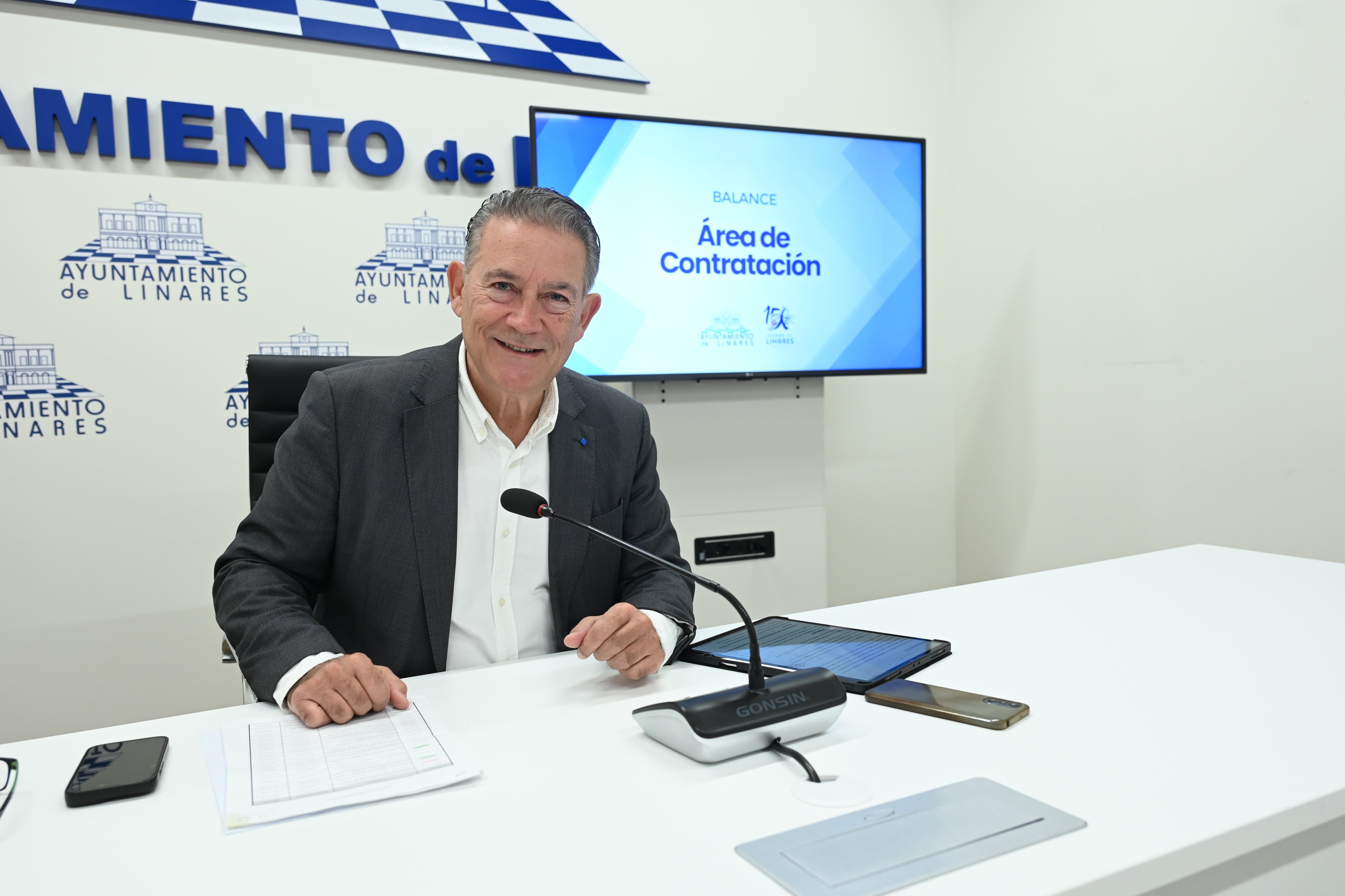 Raúl Caro, concejal de Desarrollo Económico y Contratación en Linares.