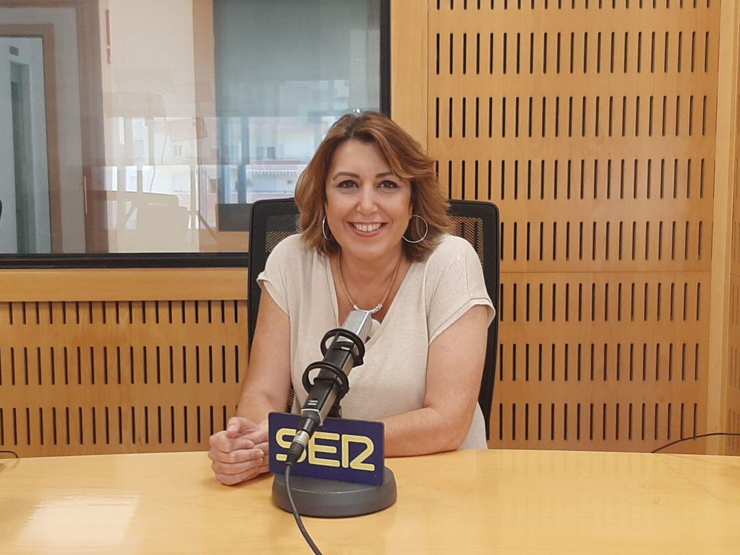 Susana Diaz en los estudios de SER Málaga