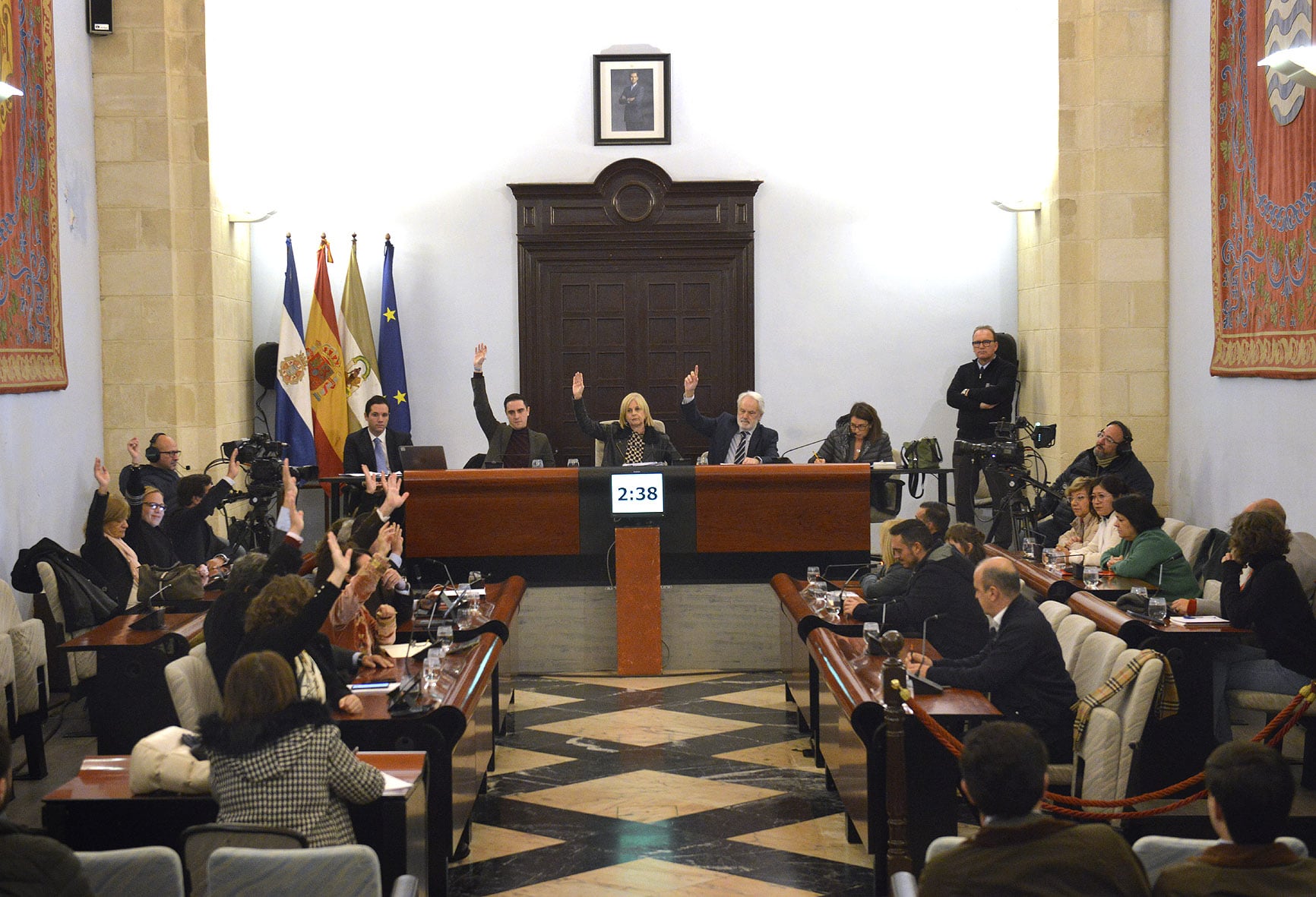 Sesión plenaria celebrada este viernes en el Ayuntamiento de Jerez
