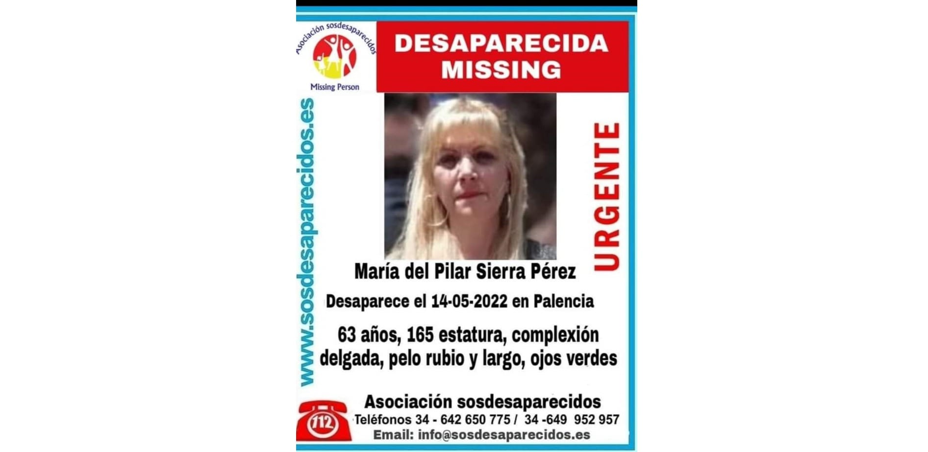 Se busca a la mujer desaparecida